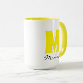 Big Mug | Huge Mug | 名前 モノグラム カスタム マグカップ (正面右)