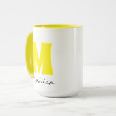 Big Mug | Huge Mug | 名前 モノグラム カスタム マグカップ (正面左)