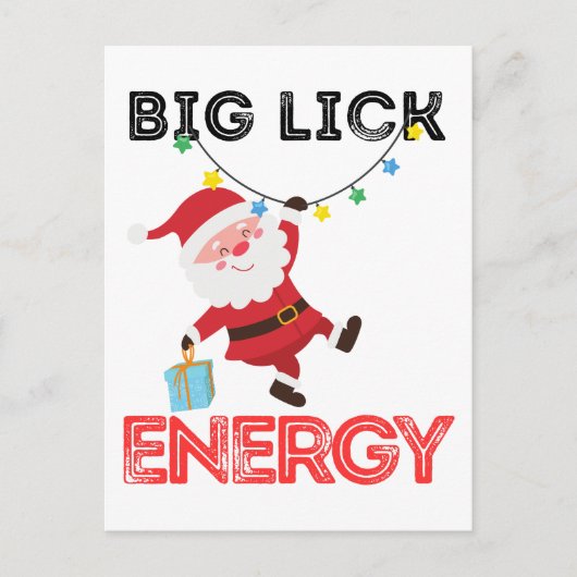 Big nick energy, いけなSanta Claus, Saint Nico ポストカード (正面)