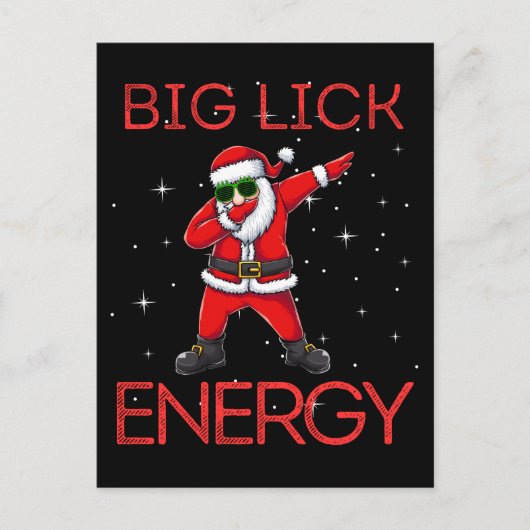 Big nick energy, いけなSanta Claus, Saint Nico ポストカード (正面)