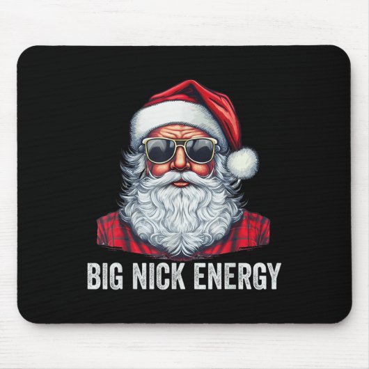 Big Nick Energy Christmas Santa  マウスパッド (正面)
