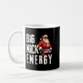 Big Nick Energy Funny Santa Christmas コーヒーマグカップ (左)