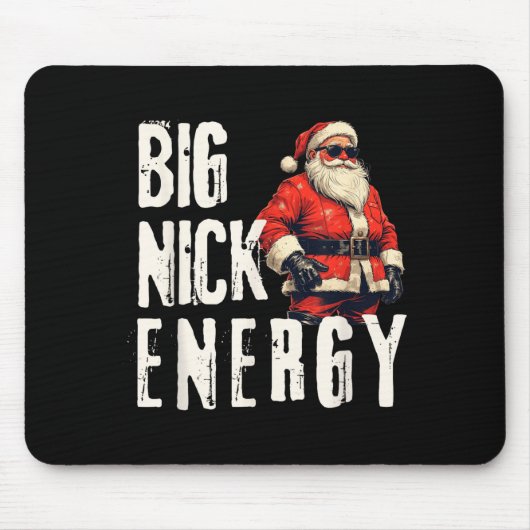 Big Nick Energy Funny Santa Christmas  マウスパッド (正面)