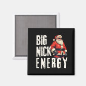 Big Nick Energy Funny Santa Christmas  マグネット (正面/裏面)