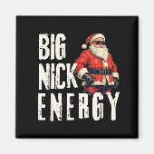Big Nick Energy Funny Santa Christmas マグネット (正面)
