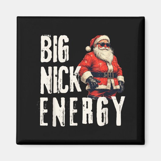 Big Nick Energy Funny Santa Christmas  マグネット (正面)