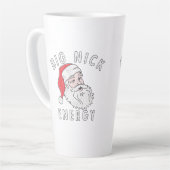 Big Nick Energy – Funny Santa Christmas Design カフェラテマグ (左アングル)