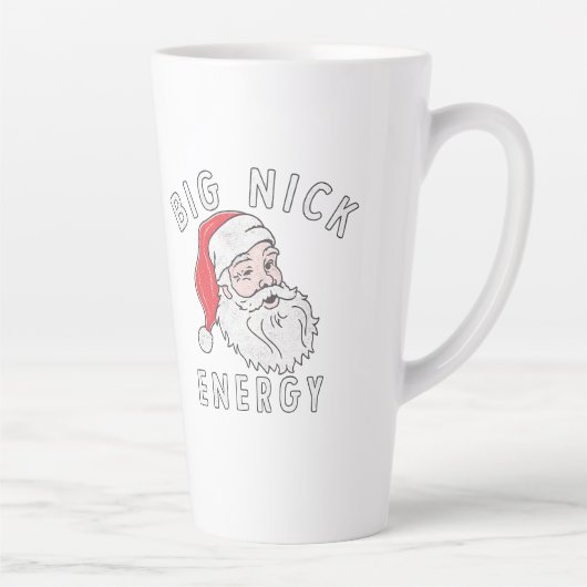Big Nick Energy – Funny Santa Christmas Design カフェラテマグ (右)