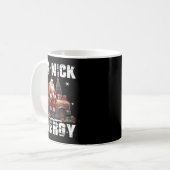 Big Nick Energy Funny Santa Christmas Shirts And  コーヒーマグカップ (正面左)
