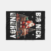 Big Nick Energy Funny Santa Christmas Shirts And フリースブランケット (正面(横))