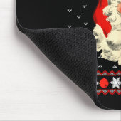 Big Nick Energy Funny Santa Ugly Christmas Sweater マウスパッド (コーナー)