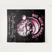 Big Nick Energy Santa Funny Christmas Xmas Holiday タペストリー (正面(横))