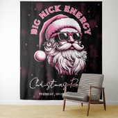 Big Nick Energy Santa Funny Christmas Xmas Holiday タペストリー (インサイチュ)