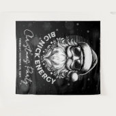 Big Nick Energy Santa Funny Christmas Xmas Holiday タペストリー (正面(横))