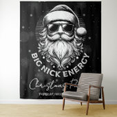Big Nick Energy Santa Funny Christmas Xmas Holiday タペストリー (インサイチュ)