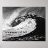 Big Ocean Wave Motivational ポスター (正面)