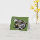 Big Old Bullfrog Nature Note カード (黄色い花)