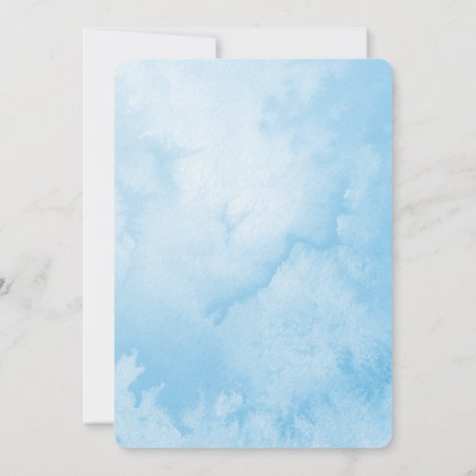 Big One Birthday Boy Beach Theme Personalized Name 招待状 (裏面)