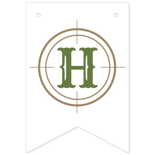 Big One Hunting First Birthday バンティングフラッグ (第2の旗)