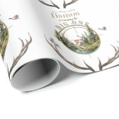 Big One Hunting First Birthday ラッピングペーパー (ロールコーナー)