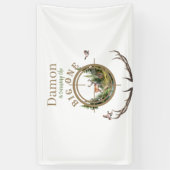 Big One Hunting First Birthday 横断幕 (縦)