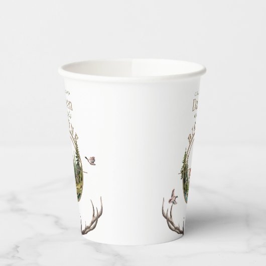 Big One Hunting First Birthday 紙コップ (左)