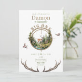 Big One Hunting First Birthday Invitation 招待状 (スタンド正面)