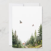 Big One Hunting First Birthday Invitation 招待状 (裏面)