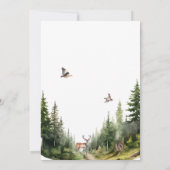 Big One Hunting First Birthday Photo Invitation 招待状 (裏面)