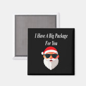 Big Package Christmas Funny Naughty Dirty Raunchy  マグネット (正面/裏面)