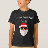 Big Package Christmas Funny Naughty Dirty Raunchy  Tシャツ (正面)