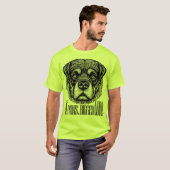 Big Paws, Bigger Love - Rottweiler Tシャツ (正面フル)