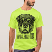 Big Paws, Bigger Love - Rottweiler Tシャツ (正面)