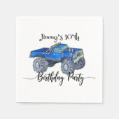 Big pickup truck スタンダードカクテルナプキン (正面)