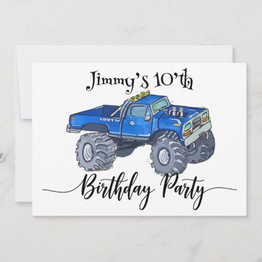 Big pickup truck 招待状 (正面)