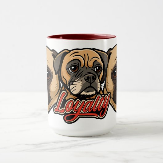 Big Pug Mug by Phil Elmore マグカップ (中央)
