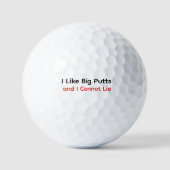 Big Putts – Custom Golf Ball with Pun ゴルフボール (正面)