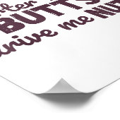 Big Quarter Horse Butts Drive Me Nuts Funny Wester ポスター (角)