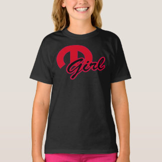 BIG Red and Black M Mopar GIRL クラシックTシャツ Tシャツ