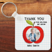 Big RED apple it takes a big heart photo card キーホルダー (正面)