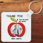 Big RED apple it takes a big heart photo card キーホルダー (裏面)