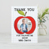 Big RED apple it takes a big heart photo card 招待状 (スタンド正面)