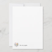 Big RED apple it takes a big heart photo card 招待状 (裏面)