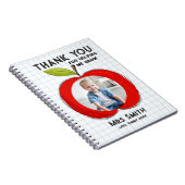 Big Red Apple Teacher Thank You Photo Notebook ノートブック (右側)