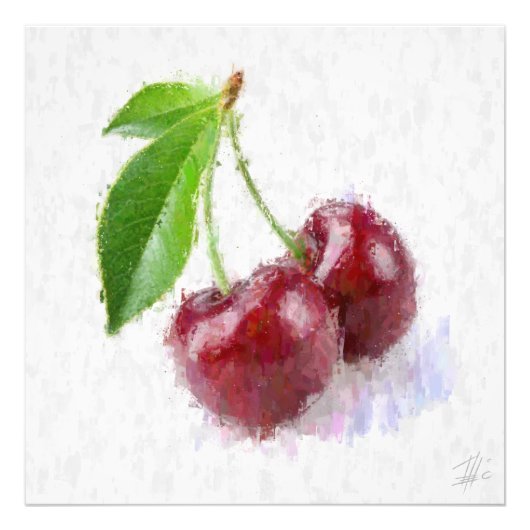 Big Red Cherries フォトプリント (正面)