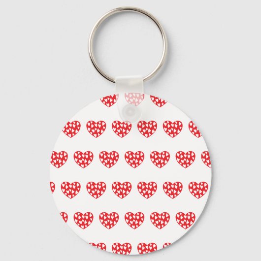 Big Red Heart With Little Hearts キーホルダー (正面)