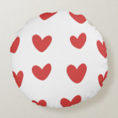 Big Red Hearts ラウンドクッション (裏面)