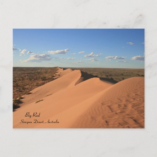 Big Red Sand Dune, Australia – はがき (正面)