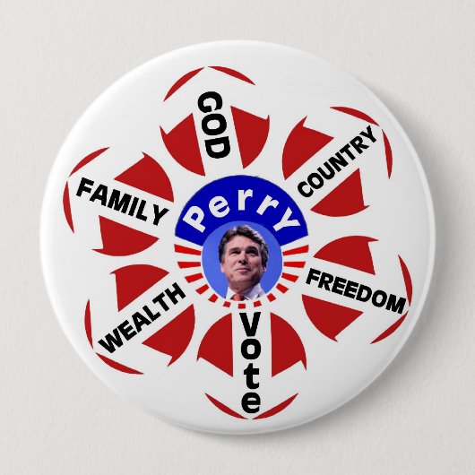 Big Rick Perry for President button 缶バッジ (正面)