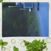 Big Rig Cargo Truck Artトラック キッチンタオル (折り畳み)